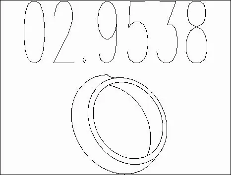Seal Ring, exhaust pipe (02.9538)