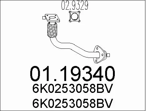 Exhaust Pipe (01.19340)