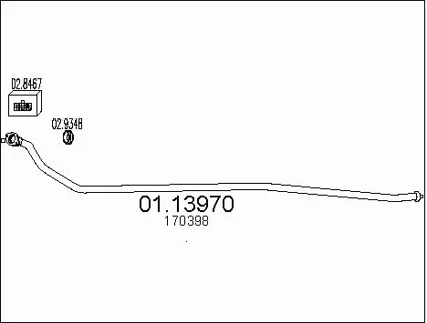 Exhaust Pipe (01.13970)