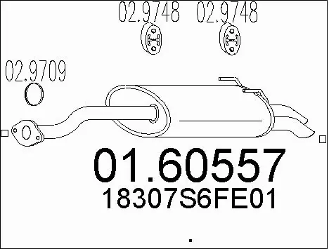 Rear Muffler (01.60557)