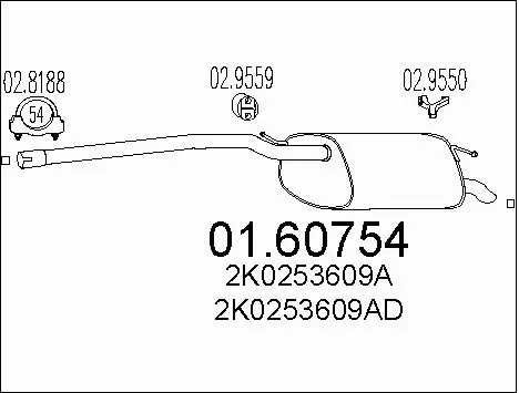 Rear Muffler (01.60754)