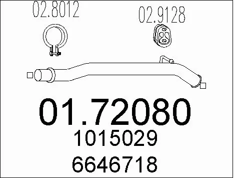 Exhaust Pipe (01.72080)
