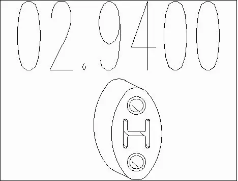 Rubber Buffer, muffler (02.9400)