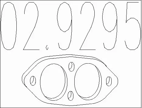 Gasket, exhaust pipe (02.9295)