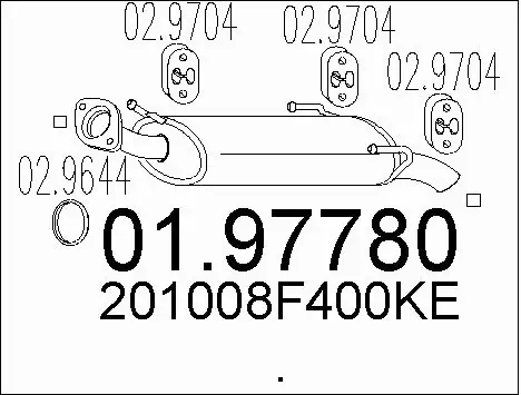 Rear Muffler (01.97780)
