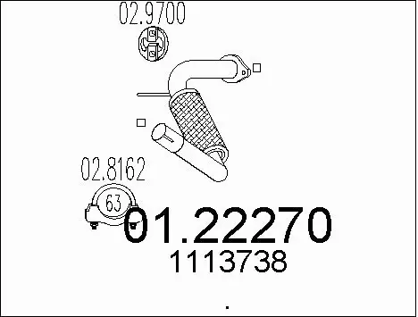 Exhaust Pipe (01.22270)