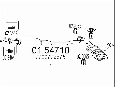 Centre Muffler (01.54710)