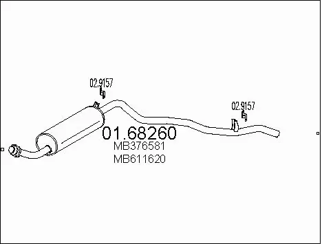 Rear Muffler (01.68260)