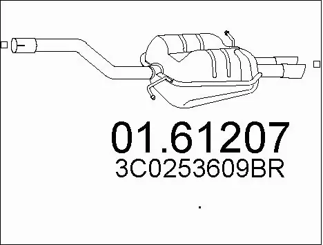 Rear Muffler (01.61207)
