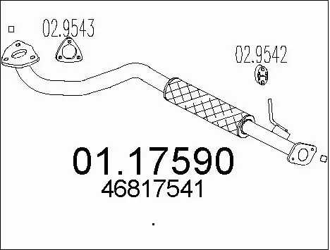 Exhaust Pipe (01.17590)