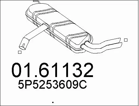 Rear Muffler (01.61132)