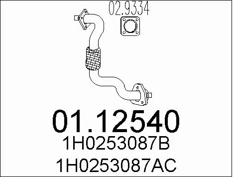 Exhaust Pipe (01.12540)