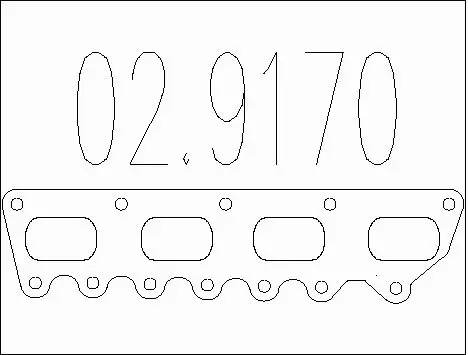 Gasket, exhaust pipe (02.9170)