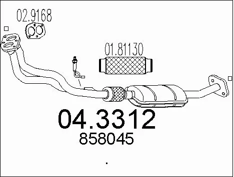 Catalytic Converter (04.3312)
