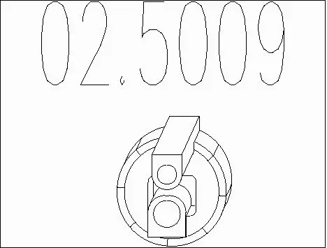 Rubber Buffer, muffler (02.5009)