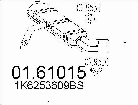 Rear Muffler (01.61015)