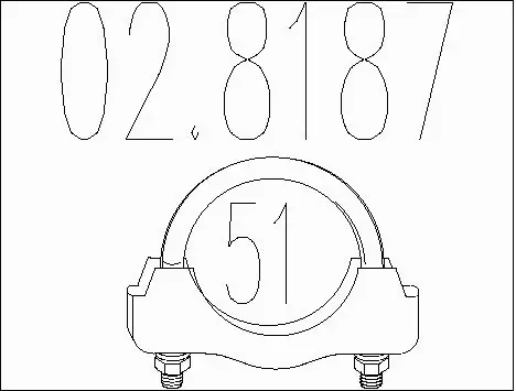 Pipe Connector, exhaust system (02.8187)