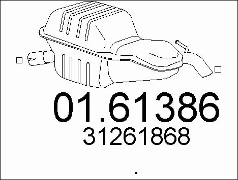 Rear Muffler (01.61386)