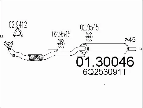 Front Muffler (01.30046)