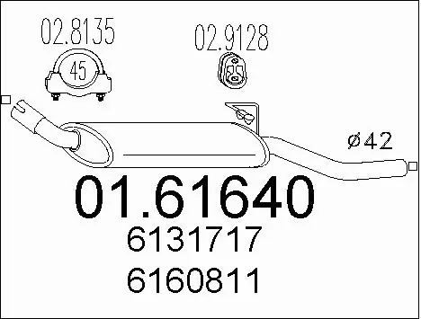Rear Muffler (01.61640)