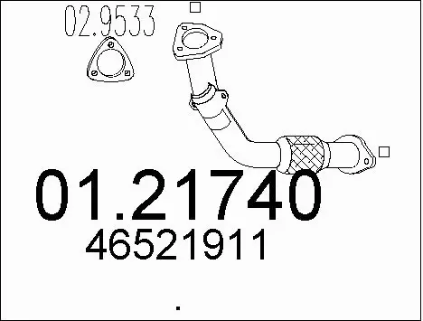 Exhaust Pipe (01.21740)