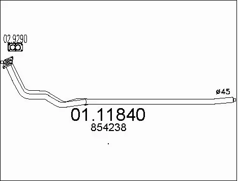 Exhaust Pipe (01.11840)