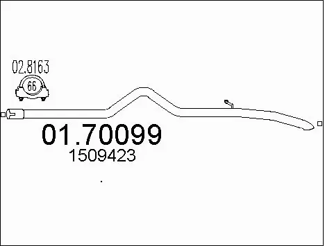 Exhaust Pipe (01.70099)