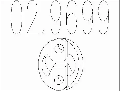 Rubber Buffer, muffler (02.9699)