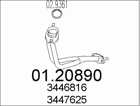 Exhaust Pipe (01.20890)