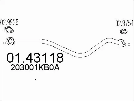 Exhaust Pipe (01.43118)