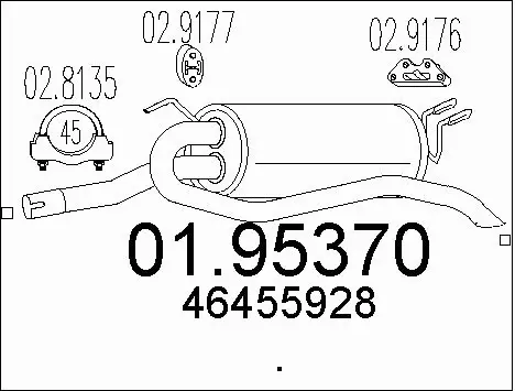 Rear Muffler (01.95370)