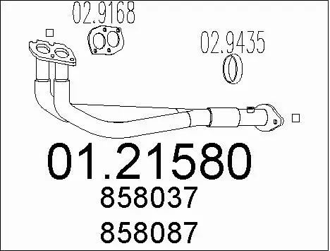 Exhaust Pipe (01.21580)