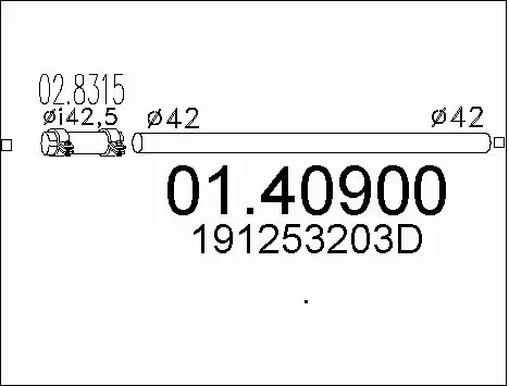 Exhaust Pipe (01.40900)