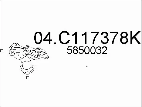 Exhaust Pipe (04.C117378K)