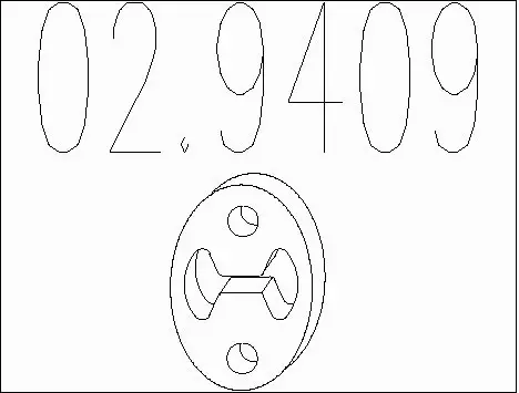 Rubber Buffer, muffler (02.9409)