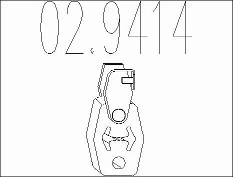 Rubber Buffer, muffler (02.9414)