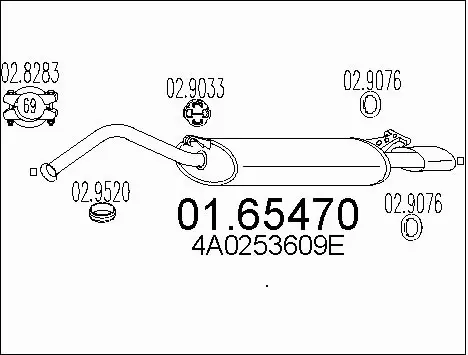 Rear Muffler (01.65470)
