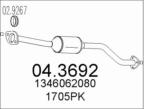 Catalytic Converter (04.3692)