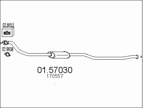 Centre Muffler (01.57030)