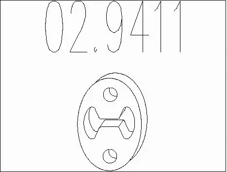 Rubber Buffer, muffler (02.9411)