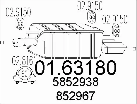 Rear Muffler (01.63180)