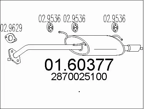 Rear Muffler (01.60377)