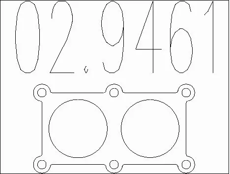 Gasket, exhaust pipe (02.9461)