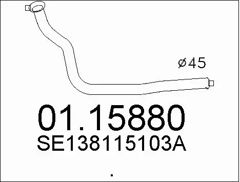 Exhaust Pipe (01.15880)