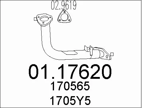 Exhaust Pipe (01.17620)