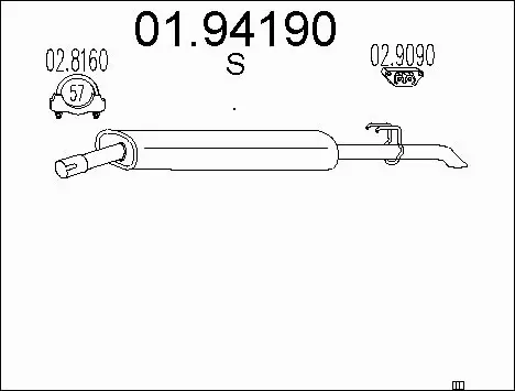 Rear Muffler (01.94190)