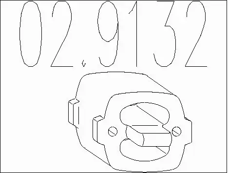 Rubber Buffer, muffler (02.9132)