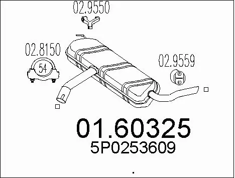Rear Muffler (01.60325)