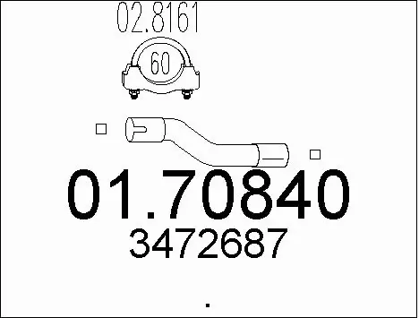 Exhaust Pipe (01.70840)