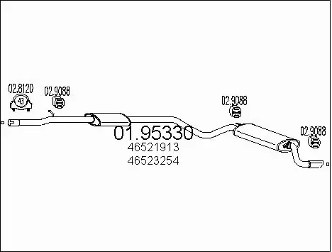 Rear Muffler (01.95330)